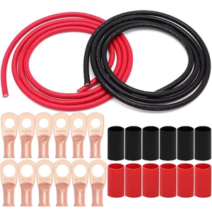 13.1FT 6 AWG OFC Battery Cable, Tinned Oxygen-Free Copper 13.1FT 6 AWG OFC Battery Cable, Tinned Oxygen-Free Copper