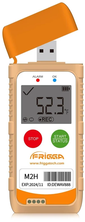 M2H USB Temperature & Humidity Data Logger, 28800 Points, PDF/CSV Report M2H USB Temperature & Humidity Data Logger, 28800 Points, PDF/CSV Report