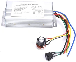 12V-60V 70A PWM DC Motor Speed Controller, Reversible with Potentiometer for Robotics & Vehicles 12V-60V 70A PWM DC Motor Speed Controller, Reversible with Potentiometer for Robotics & Vehicles