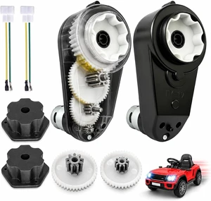 2-Pack 24V RS555 40000RPM Motor Gearbox for Power Wheels Upgrade 2-Pack 24V RS555 40000RPM Motor Gearbox for Power Wheels Upgrade
