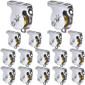 16-Pack 1-1/2" Wall Mount Pulleys, 6000 lb for 3/8" Rope, Zinc-Plated 16-Pack 1-1/2" Wall Mount Pulleys, 6000 lb for 3/8" Rope, Zinc-Plated