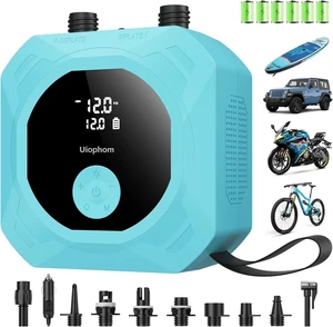 50PSI Rechargeable SUP Electric Pump, 15,600mAh Dual Stage with Auto-Off 50PSI Rechargeable SUP Electric Pump, 15,600mAh Dual Stage with Auto-Off