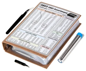 5435-Piece SMD 0805 Resistor, Capacitor & Component Assortment Book 5435-Piece SMD 0805 Resistor, Capacitor & Component Assortment Book