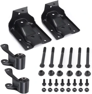 Rear Leaf Spring Hanger Bracket Shackle Kit for 1999-2013 Silverado & Sierra 1500 (722-032) Rear Leaf Spring Hanger Bracket Shackle Kit for 1999-2013 Silverado & Sierra 1500 (722-032)