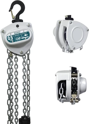 1100lb 0.5 Ton Manual Chain Block Hoist, 10ft Lift with 2 Heavy Duty Hooks 1100lb 0.5 Ton Manual Chain Block Hoist, 10ft Lift with 2 Heavy Duty Hooks