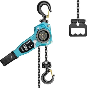 3/4 Ton 1650 lb Manual Lever Chain Hoist, 5ft Ratchet Puller 3/4 Ton 1650 lb Manual Lever Chain Hoist, 5ft Ratchet Puller