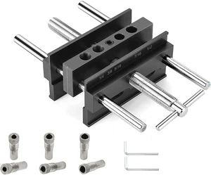 Self-Centering Dowel Jig Kit, Wide Capacity Drill Guide Self-Centering Dowel Jig Kit, Wide Capacity Drill Guide