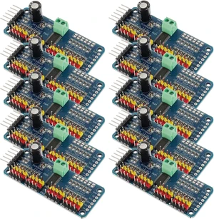 10-Pack PCA9685 16-Channel 12-Bit PWM Servo Driver, IIC for Raspberry Pi 10-Pack PCA9685 16-Channel 12-Bit PWM Servo Driver, IIC for Raspberry Pi
