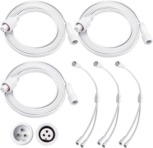 4-Pack 16ft Extension Cable, Compatible with Govee, White 4-Pack 16ft Extension Cable, Compatible with Govee, White