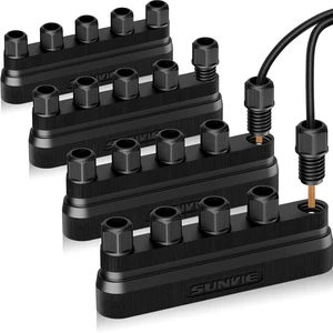 4-Pack Fastlock3 5-Way Low Voltage Junction Hub, 12-20 Gauge for Garden & Spotlight 4-Pack Fastlock3 5-Way Low Voltage Junction Hub, 12-20 Gauge for Garden & Spotlight
