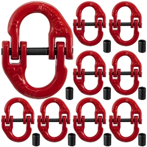 10-Pack 3/8" Alloy Steel Hammerlock Coupling Link, Red 10-Pack 3/8" Alloy Steel Hammerlock Coupling Link, Red
