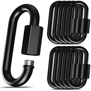 12-Pack 4.2" Heavy Duty Quick Chain Link, Black 12-Pack 4.2" Heavy Duty Quick Chain Link, Black