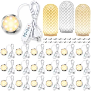 20-Pack 5V USB LED Lamp Kit for 3D Printed, 3-Color with Brightness Adjustment 20-Pack 5V USB LED Lamp Kit for 3D Printed, 3-Color with Brightness Adjustment