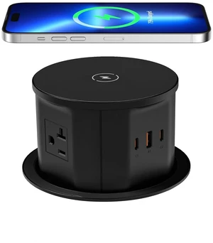 4.7" 20amp Pop Up Countertop Outlet Wireless Charger 65W USB Black
Pop Up Outlet with 3 Outlets 3 USB Ports Home Office Kitchen 4.7" 20amp Pop Up Countertop Outlet Wireless Charger 65W USB Black
Pop Up Outlet with 3 Outlets 3 USB Ports Home Office Kitchen