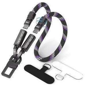 Hand Wrist Strap Lanyard Built in USB-C Fast Charging Cable Reflective Nylon Braid Anti Theft Phone Camera Strap Travel Photographers Rope for Phone DSLR DJI, Rotatable Metal Buckles (0.9FT) Hand Wrist Strap Lanyard Built in USB-C Fast Charging Cable Reflective Nylon Braid Anti Theft Phone Camera Strap Travel Photographers Rope for Phone DSLR DJI, Rotatable Metal Buckles (0.9FT)
