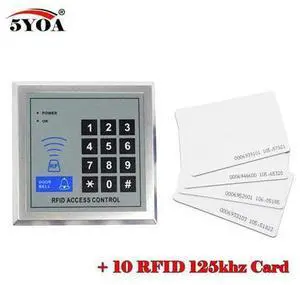 RFID Proximity Entry Door Lock Access Control System Machine Device Security Quality + 10 RFID Card RFID Proximity Entry Door Lock Access Control System Machine Device Security Quality + 10 RFID Card