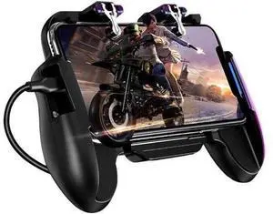 For PUBG Mobile Phone Joystick Controller Game Trigger Holder H5 Gamepad Joystick With Cooler Fan 6 Finger Operating Gamepad For PUBG Mobile Phone Joystick Controller Game Trigger Holder H5 Gamepad Joystick With Cooler Fan 6 Finger Operating Gamepad