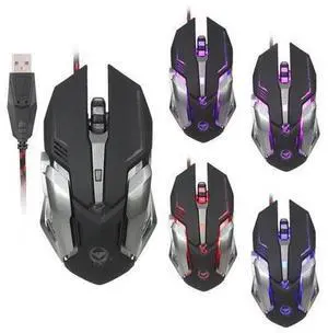 Wired Gaming Mouse 4 Color Backlit Ergonomic Mouse support Programmable up to 3200 DPI for Windows PC Gamers (Black) Wired Gaming Mouse 4 Color Backlit Ergonomic Mouse support Programmable up to 3200 DPI for Windows PC Gamers (Black)