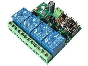 1PCS 5V/12V 4 Channel Relay Module ESP8266 for IOT Home APP Controller ESP01 Built-in 1PCS 5V/12V 4 Channel Relay Module ESP8266 for IOT Home APP Controller ESP01 Built-in
