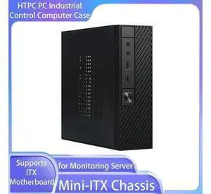 Mini-ITX Chassis HTPC PC Industrial Control Computer Case for Monitoring Server Supports ITX Motherboard Case Heat Dissipation Mini-ITX Chassis HTPC PC Industrial Control Computer Case for Monitoring Server Supports ITX Motherboard Case Heat Dissipation