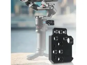 Monitor Mount for Ronin RS3/RS2/RSC2/SC/S Gimbal Stabilizer Mounting Plate Extension with 1/4 3/8 Threaded Holes Cold Shoe Monitor Mount for Ronin RS3/RS2/RSC2/SC/S Gimbal Stabilizer Mounting Plate Extension with 1/4 3/8 Threaded Holes Cold Shoe