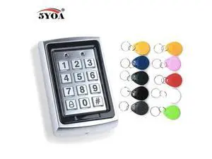 Waterproof Metal Rfid Access Control Keypad With 1000 Users+ 10 Key Fobs For RFID Door Access Control System Waterproof Metal Rfid Access Control Keypad With 1000 Users+ 10 Key Fobs For RFID Door Access Control System