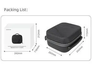 Electronic Equipment Protective Pack Case Hard Shell Bag Carrying Case for FPV Goggles V2 Protective Box Guard Electronic Equipment Protective Pack Case Hard Shell Bag Carrying Case for FPV Goggles V2 Protective Box Guard