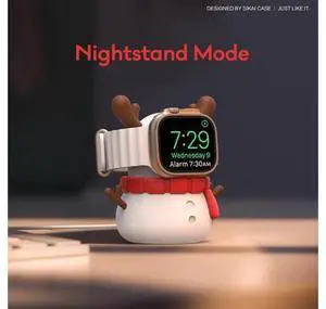 Cute Snowman Charger Stand Compatible with Apple Watch Series Ultra2/Ultra/10/9/8/SE2/7/6/SE/5/4/3/2/1,for iWatch 49/46/45/44/42/41/40/38mm Silicone Watch Stand, NO Charger Cute Snowman Charger Stand Compatible with Apple Watch Series Ultra2/Ultra/10/9/8/SE2/7/6/SE/5/4/3/2/1,for iWatch 49/46/45/44/42/41/40/38mm Silicone Watch Stand, NO Charger