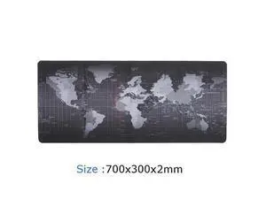 Gaming Mouse Pad Extended Mouse Map Mat (World Map L 27.56 in * W 11.81 in,2mm),Nonslip Base,Thick,Comfy,Waterproof and Foldable Mat for Desktop,Computer,Laptop,Keyboard, Consoles, Black Gaming Mouse Pad Extended Mouse Map Mat (World Map L 27.56 in * W 11.81 in,2mm),Nonslip Base,Thick,Comfy,Waterproof and Foldable Mat for Desktop,Computer,Laptop,Keyboard, Consoles, Black