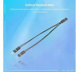 1 To 2 Double Adapter Cable 10cm Single Female To Dual Male Jumper 2 Pins for PC Motherboard Power SW/Reset HDD Hard Drive 1 To 2 Double Adapter Cable 10cm Single Female To Dual Male Jumper 2 Pins for PC Motherboard Power SW/Reset HDD Hard Drive