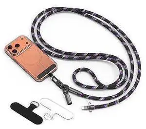 Phone Lanyard Crossbody Built in USB-C Fast Charging Cable with 2Phone Tabs, Reflective Nylon Anti Theft Neck Strap for Phone Camera, Rotatable Metal Buckles, Cell Phone lanyard for Travel(4.9FT) Phone Lanyard Crossbody Built in USB-C Fast Charging Cable with 2Phone Tabs, Reflective Nylon Anti Theft Neck Strap for Phone Camera, Rotatable Metal Buckles, Cell Phone lanyard for Travel(4.9FT)