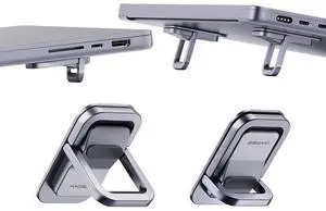 Hagibis Laptop Stand Adjustable Height for Desk, Portable Invisible Laptop Riser, Ergonomic Mount Keyboard Kickstands Aluminum Cooling Pad for MacBook Pro Air, Tablet Laptop (Grey) Hagibis Laptop Stand Adjustable Height for Desk, Portable Invisible Laptop Riser, Ergonomic Mount Keyboard Kickstands Aluminum Cooling Pad for MacBook Pro Air, Tablet Laptop (Grey)
