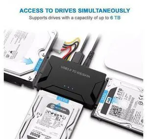 SATA to USB IDE Adapter USB 3.0 Sata 2.5 3.5 Hard Disk Drive HDD SSD USB Converter IDE SATA to USB SATA Adapter Cable SATA to USB IDE Adapter USB 3.0 Sata 2.5 3.5 Hard Disk Drive HDD SSD USB Converter IDE SATA to USB SATA Adapter Cable