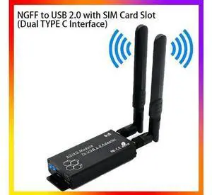 NGFF(M.2) to USB 2.0(TYPE C) Adapter With SIM Card Slot And Auxiliary Power Interface for WWAN/LTE Module Card Connector NGFF(M.2) to USB 2.0(TYPE C) Adapter With SIM Card Slot And Auxiliary Power Interface for WWAN/LTE Module Card Connector
