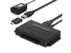 USB 3.0 to SATA IDE Adapter - 2.5in / 3.5in - External Hard Drive to USB Converter Hard Drive Transfer Cable (USB3SSATAIDE) USB 3.0 to SATA IDE Adapter - 2.5in / 3.5in - External Hard Drive to USB Converter Hard Drive Transfer Cable (USB3SSATAIDE)