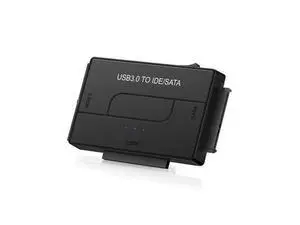 USB 3.0 to IDE SATA Adapter - 2.5 / 3.5" SSD / HDD - USB to IDE & SATA Converter Cable - USB Hard Drive Adapter (USB3SATAIDE),Black USB 3.0 to IDE SATA Adapter - 2.5 / 3.5" SSD / HDD - USB to IDE & SATA Converter Cable - USB Hard Drive Adapter (USB3SATAIDE),Black