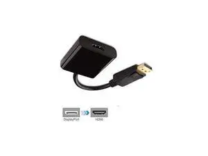DisplayPort to HDMI Adapter (DP to HDMI Adapter) Gold-Plated Supporting 1080P for Laptop to Monitor HDTV Projector - Black DisplayPort to HDMI Adapter (DP to HDMI Adapter) Gold-Plated Supporting 1080P for Laptop to Monitor HDTV Projector - Black