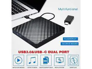 Type-C/USB3.0 External CD DVD Rom RW Player Burner Drive For MacBook Air Pro For iMac For Mac Win8 Laptop Notebook PC Computer Type-C/USB3.0 External CD DVD Rom RW Player Burner Drive For MacBook Air Pro For iMac For Mac Win8 Laptop Notebook PC Computer