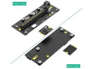 M.2 M-Key 2230 to PCI-e 4.0 X16 with Oculink SFF-8612/8611 Extension Cable As External Graphics Card PWR from ATX 6PIN 12V M.2 M-Key 2230 to PCI-e 4.0 X16 with Oculink SFF-8612/8611 Extension Cable As External Graphics Card PWR from ATX 6PIN 12V