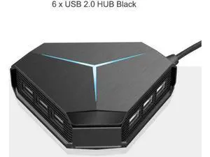 6-port USB 2.0 Hub Splitter, 6 Port USB Ultra Slim Data Hub with LED Indication Compatible with Windows, Mac Os X, and Linux 6-port USB 2.0 Hub Splitter, 6 Port USB Ultra Slim Data Hub with LED Indication Compatible with Windows, Mac Os X, and Linux