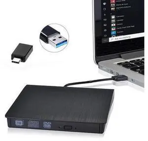 USB3.0 USB-C Super Multi Ultra Slim Portable DVD Rewriter External Drive Support for PC and Mac, Black (XD001) USB3.0 USB-C Super Multi Ultra Slim Portable DVD Rewriter External Drive Support for PC and Mac, Black (XD001)