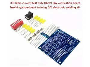 LED lamp current test bulk Ohm's law verification board teaching experiment training DIY electronic welding kit LED lamp current test bulk Ohm's law verification board teaching experiment training DIY electronic welding kit