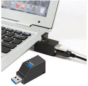 XJYLCPC USB 3.0 Hub 3 Port Mini Portable Fast High Speed Splitter Box Adapter Expansion for PC Notebook Laptop Computer Mac Linux Windows XJYLCPC USB 3.0 Hub 3 Port Mini Portable Fast High Speed Splitter Box Adapter Expansion for PC Notebook Laptop Computer Mac Linux Windows