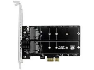 M.2 SATA To PCIE Expansion Card Double Disc Dual-Disk Array Card RAID M2 SATA Extended Card Support M.2 SSD 2230/42/60/80 M.2 SATA To PCIE Expansion Card Double Disc Dual-Disk Array Card RAID M2 SATA Extended Card Support M.2 SSD 2230/42/60/80