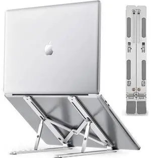 Laptop Stand for Desk, Laptop Riser,Aluminum Alloy Laptop Holder Compatible with 10-15.6 Inch MacBook PC-Notebook Tablet Laptops-Silver Laptop Stand for Desk, Laptop Riser,Aluminum Alloy Laptop Holder Compatible with 10-15.6 Inch MacBook PC-Notebook Tablet Laptops-Silver