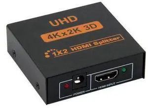 4K HDMI Splitter 1 in 2 out 4K 1080P HDMI 1X2 Splitter for PC laptop STB DVD UHD TV 4K HDMI Splitter 1 in 2 out 4K 1080P HDMI 1X2 Splitter for PC laptop STB DVD UHD TV