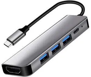 USB 3.0 Hub 5 in 1, USB Splitter with 1 x HDMI 4k Port, 1 x USB 3.0, 2 x USB 2.0 and 1 x USB C, USB Port Hub USB Extender for MacBook, Laptop, Surface Pro, PS4, PC, Flash Drive, Mobile HDD USB 3.0 Hub 5 in 1, USB Splitter with 1 x HDMI 4k Port, 1 x USB 3.0, 2 x USB 2.0 and 1 x USB C, USB Port Hub USB Extender for MacBook, Laptop, Surface Pro, PS4, PC, Flash Drive, Mobile HDD