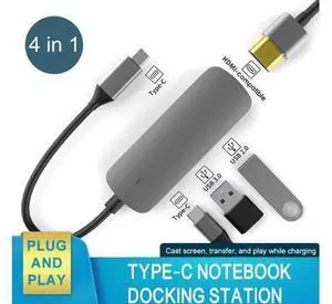 USB C Hub, 4 in 1 USB C Adapter, Type C Hub with 4K USB C to HDMI, USB 3.0, USB 2.0, 87W USB C PD Charging Thunderbolt 3 for MacBook Pro Air, Dell XPS 15, Google Chromebook Pixel USB C Hub, 4 in 1 USB C Adapter, Type C Hub with 4K USB C to HDMI, USB 3.0, USB 2.0, 87W USB C PD Charging Thunderbolt 3 for MacBook Pro Air, Dell XPS 15, Google Chromebook Pixel