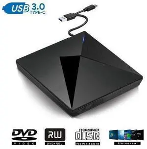 External DVD Drive USB 3.0 USB-C CD Burner CD/DVD +/-RW Optical Drive,Slim Portable DVD CD ROM Rewriter Writer Duplicator for Laptop Desktop PC,Polaris External DVD Drive USB 3.0 USB-C CD Burner CD/DVD +/-RW Optical Drive,Slim Portable DVD CD ROM Rewriter Writer Duplicator for Laptop Desktop PC,Polaris