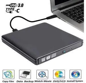 Aluminum External CD DVD Drive USB 3.0 Type-C Portable CD/DVD /-RW Drive/DVD Optical Drive disc Player for Laptop Slim CD ROM Rewriter Burner for Mac Laptop Desktop PC Windows Linux OS Aluminum External CD DVD Drive USB 3.0 Type-C Portable CD/DVD /-RW Drive/DVD Optical Drive disc Player for Laptop Slim CD ROM Rewriter Burner for Mac Laptop Desktop PC Windows Linux OS